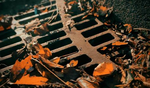 what causes blockages in outdoor drains