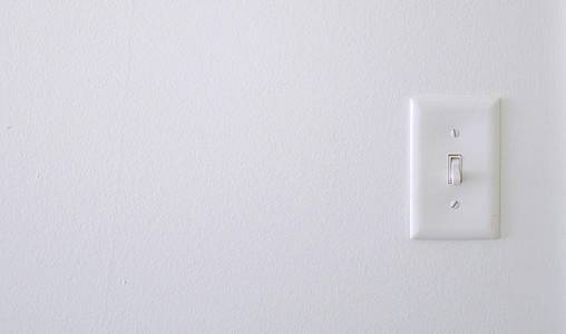 white painted switch
